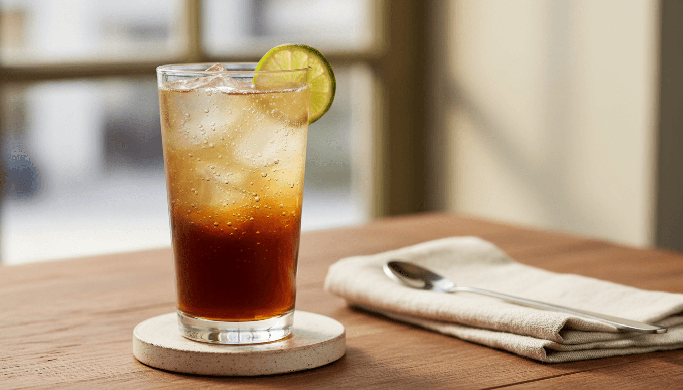 Espresso tonic with ice