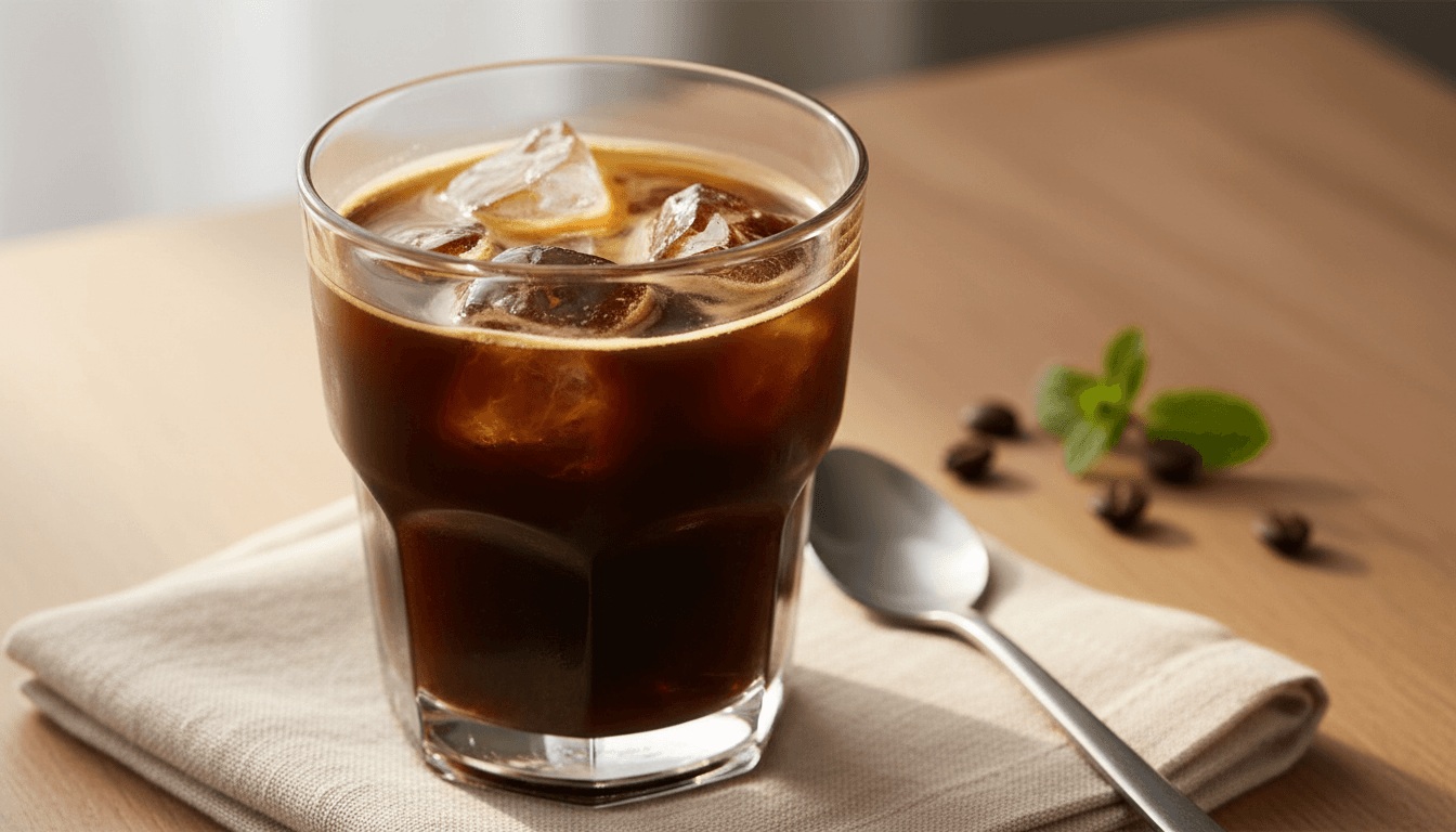 Simple iced americano