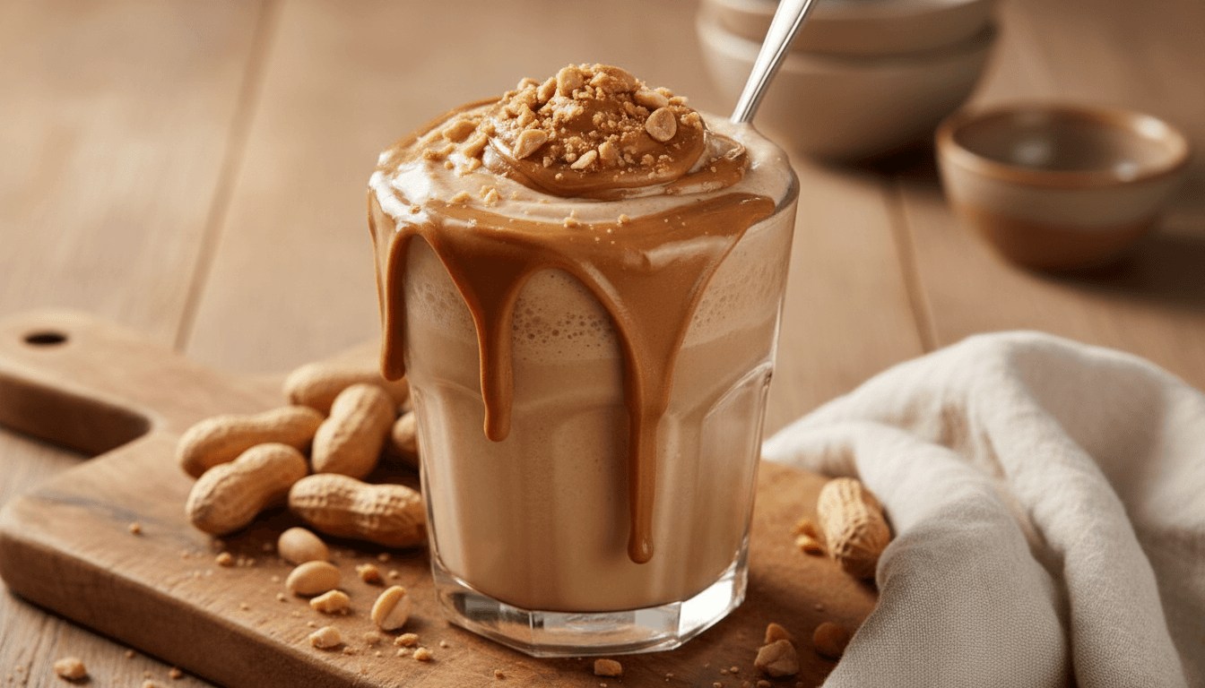 Peanut butter coffee shake