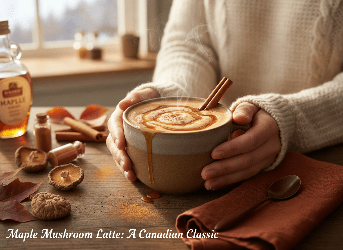 Maple Mushroom Latte: A Canadian Classic