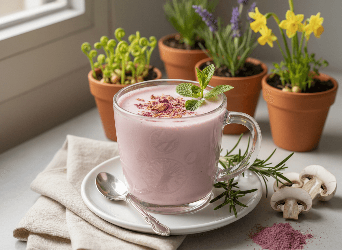 Spring Garden Herb Mushroom Coffee (Mint and Rosemary)