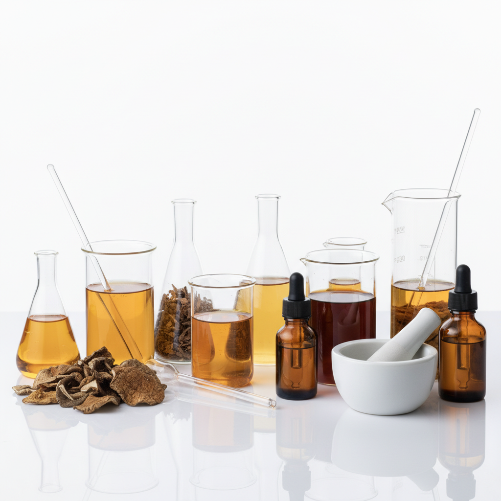 Safe mushroom coffee ingredients in laboratory setting