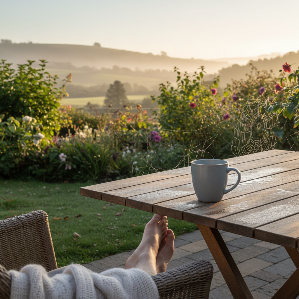Calm nature scene for stress relief