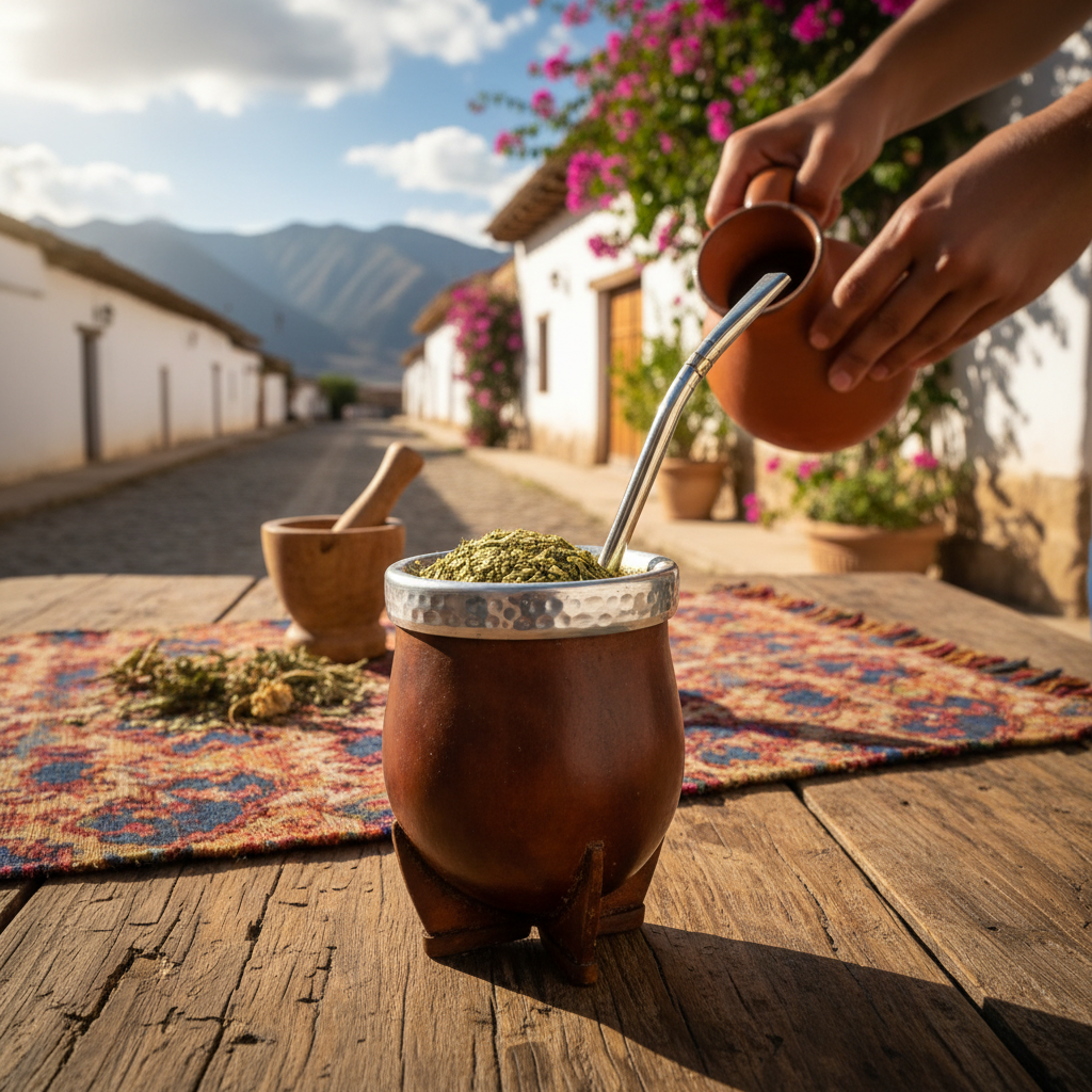 Traditional yerba mate preparation