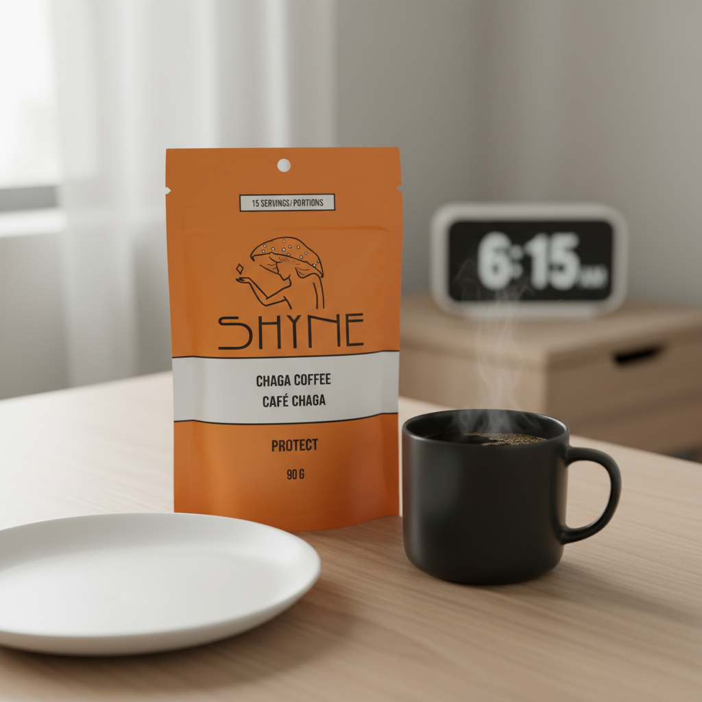 Shyne mushroom coffee product