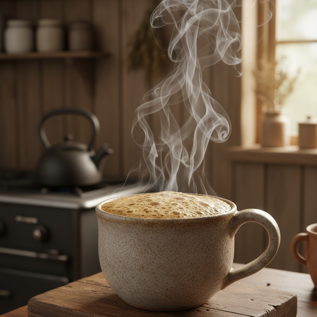 Mushroom coffee brewing process